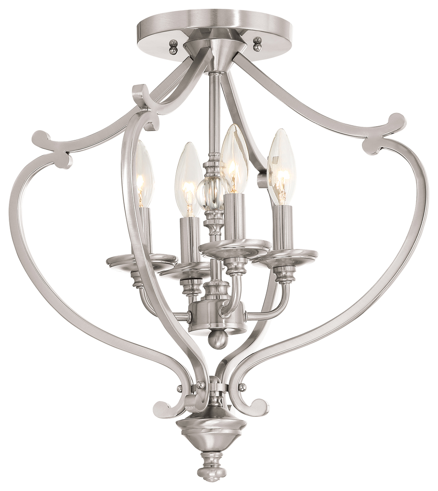 SAVANNAH ROW - 4 LIGHT SEMI FLUSH