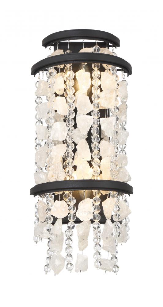 SHIMMERING ELEGANCE - 2 LIGHT WALL SCONCE