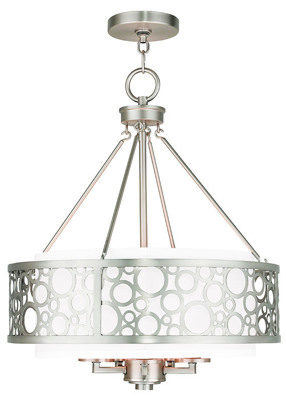 5 Light Brushed Nickel Chandelier