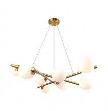 Artcraft AC11979BR - Modena - 9-Light Chandelier - Plated Brushed Brass