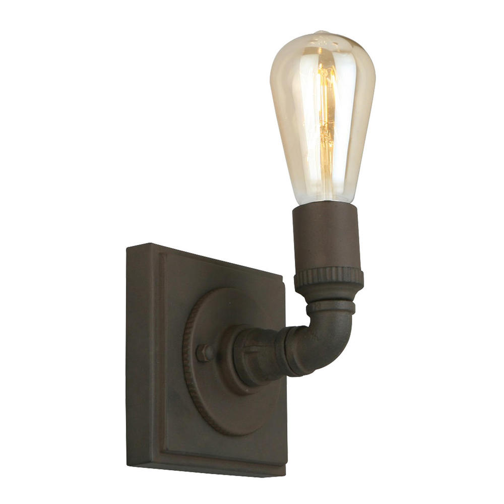 1 LT Open Bulb Wall Light w/ a Matte Bronze Finish