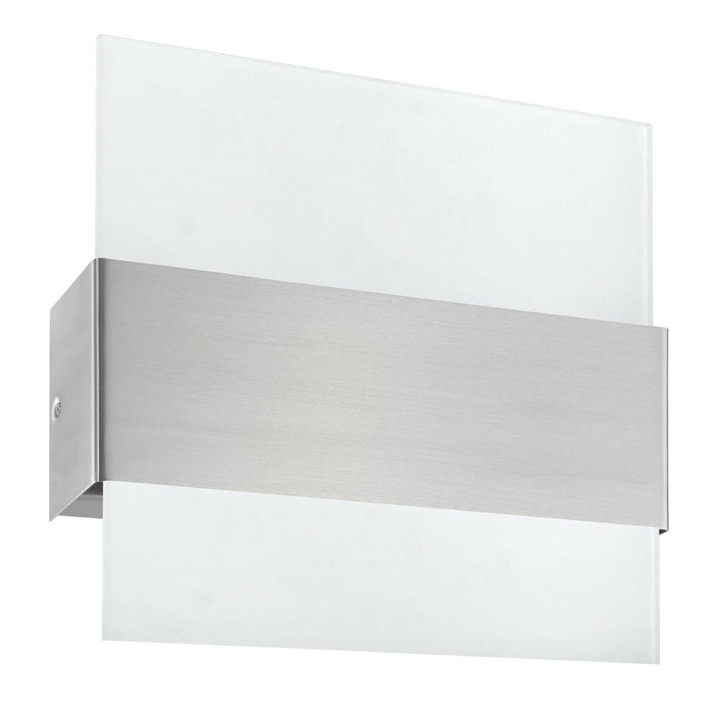 1 LT Integrated LED Wall Light w/ a Matte Nickel Finish & Satin Glass