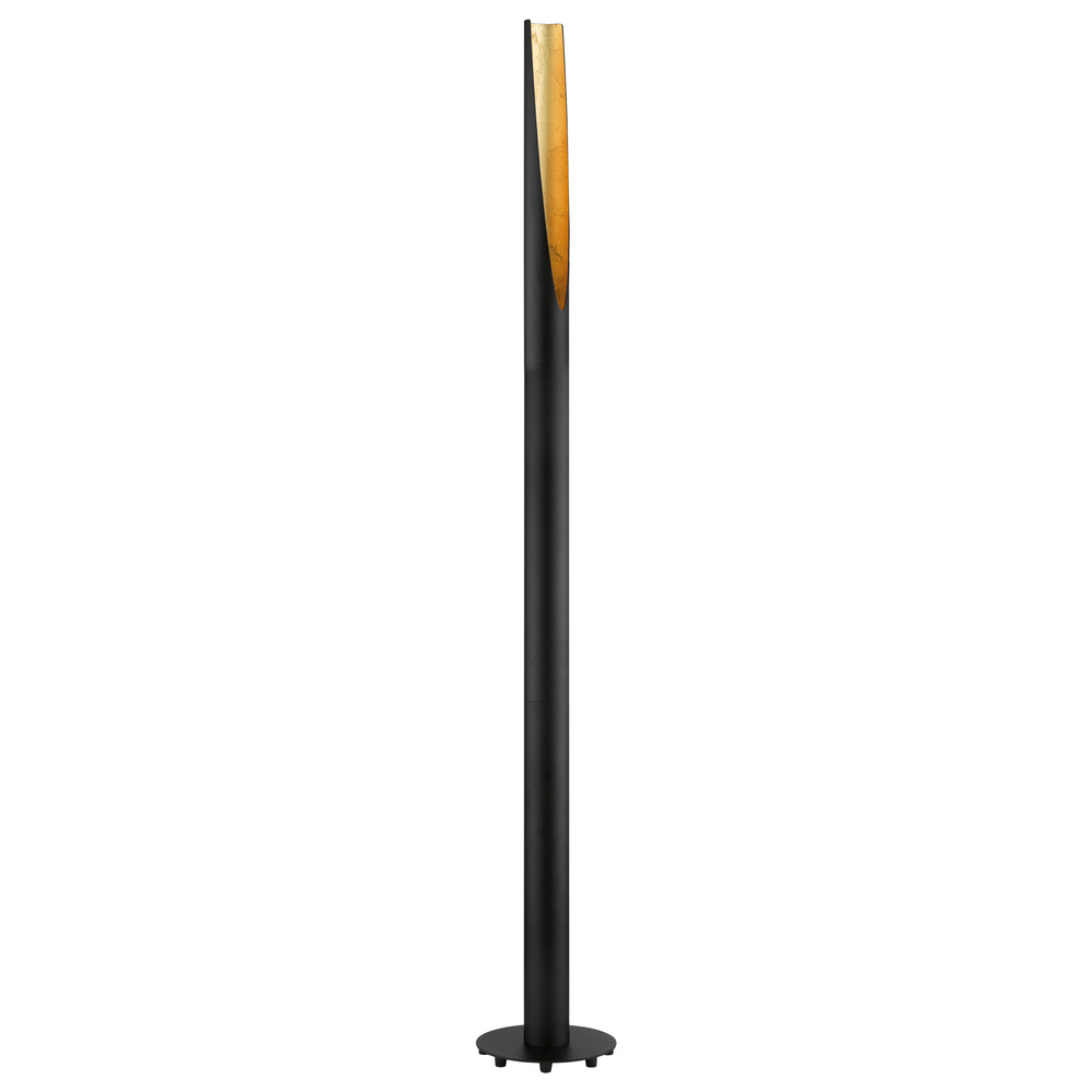 1 LT Floor Lamp w/ Matte Black & Gold Finish