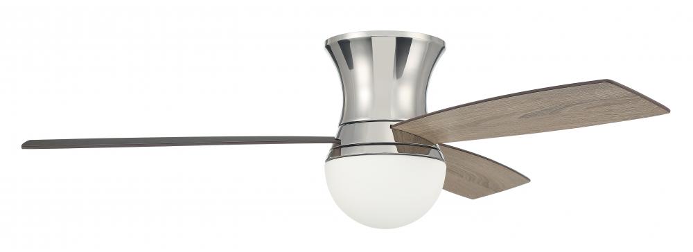 52" Hugger Ceiling Fan w/Wi-Fi, DC Motor, Blades, LED Light Kit
