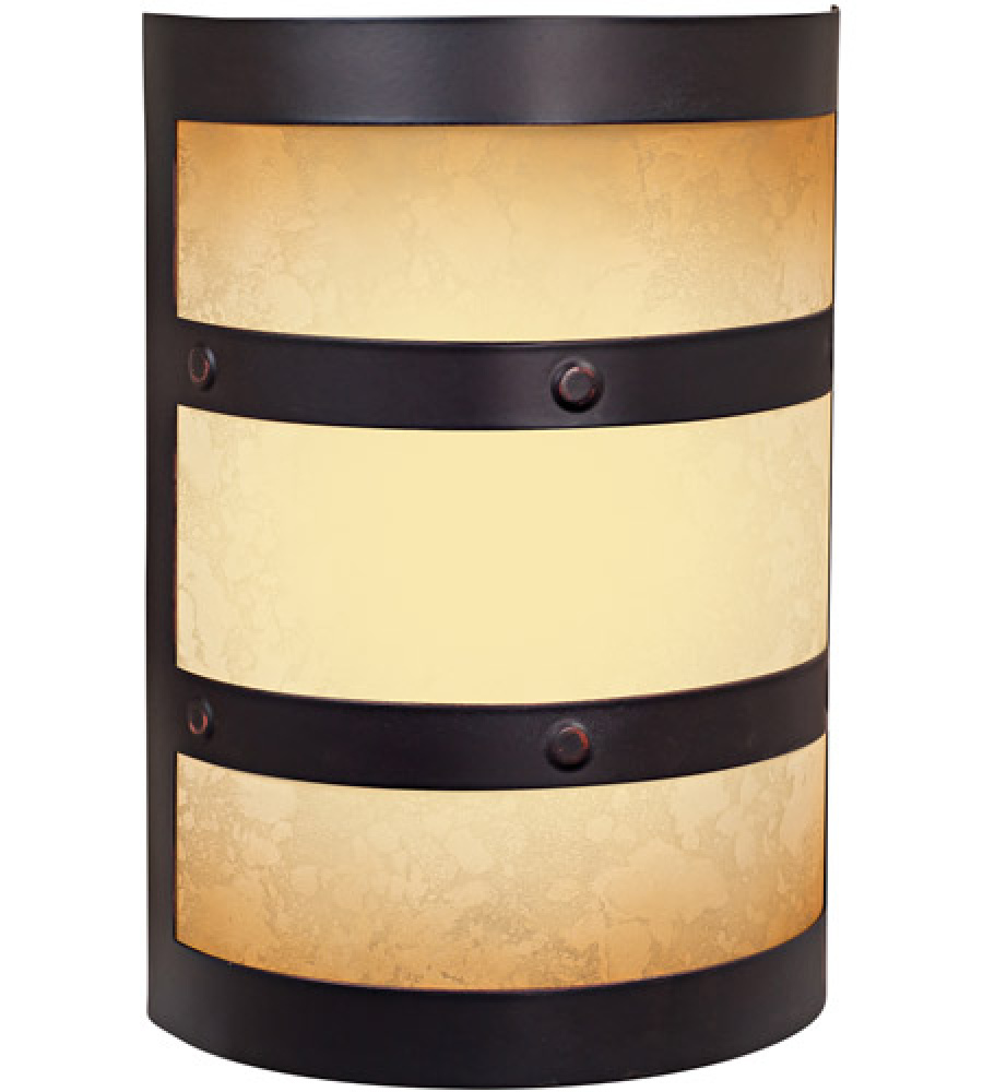 LED Contemporary Cylinder w/Scavo Glass