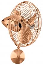 Matthews Fan Company BP-BRCP-MTL - Bruna Parede wall fan in Brushed Copper finish.