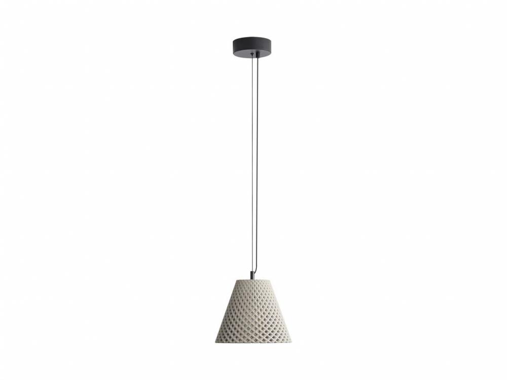 Clarus 10" LED Pendant in Grey Cement