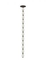 Visual Comfort & Co. Modern Collection 700CLR36BZ-LED927R-277 - Sean Lavin Collier 1-light dimmable LED pendant with dark bronze finish and crystal shade