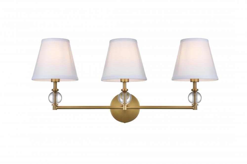 Bethany Wall sconce W27.2"E8.5"H12.5" Satin Gold