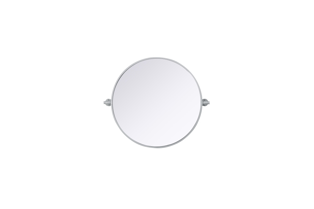 Amoura 24x24 Pivot Mirror in Silver