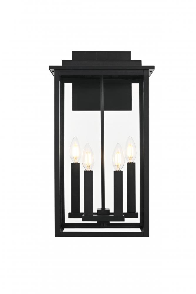 Wall Sconse W11"D7.9"H20.9" Black