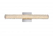 Elegant 3800W24C - Bowen Wall Sconce W24" H5.5" E4.5" LED 12W DIM 3CCT  Chrome