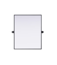 Elegant MR6H2430BLK - Amoura 24x30 Pivot Mirror in Black