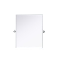 Elegant MR6H2430SIL - Amoura 24x30 Pivot Mirror in Silver