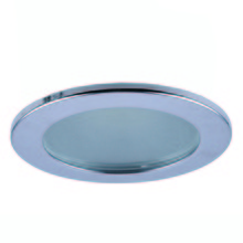 Elegant R3-409CH - 3" SHOWER TRIM FROST GLASS W/CH TRIM RING