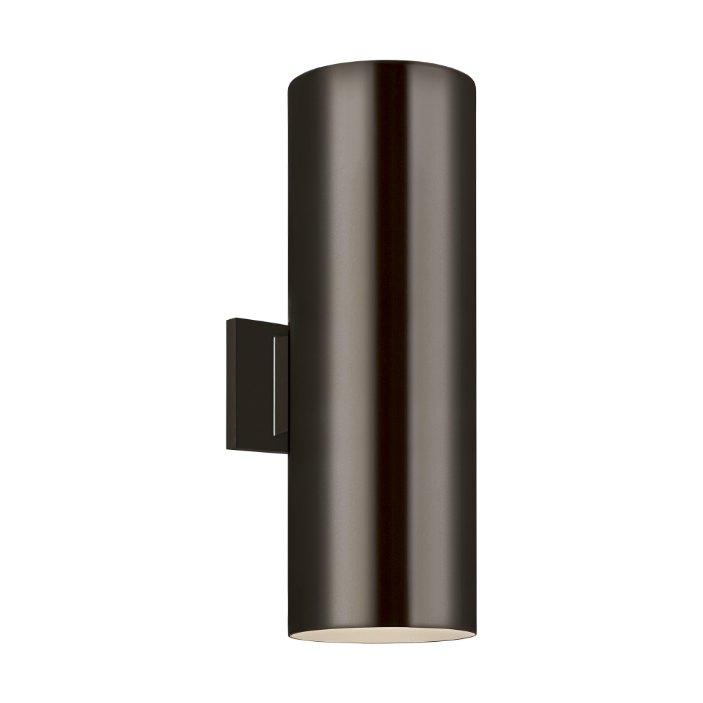 Outdoor Cylinders Large 2 LED Wall Lantern