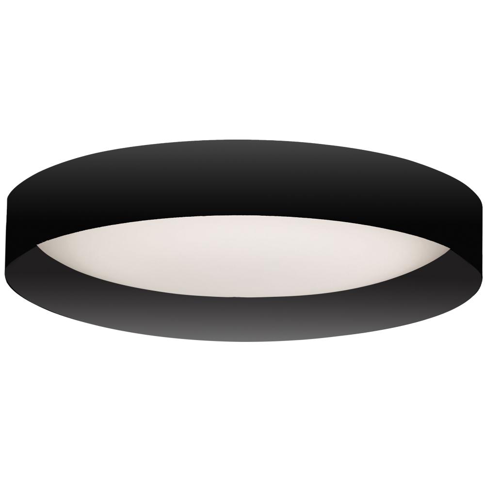 22W Flush Mount w/ Matte Black Metal Shade