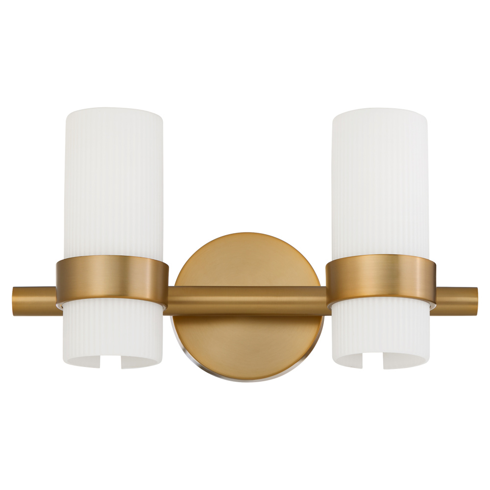 SOJOURN 2 LIGHT VANITY - BRUSHED BRASS