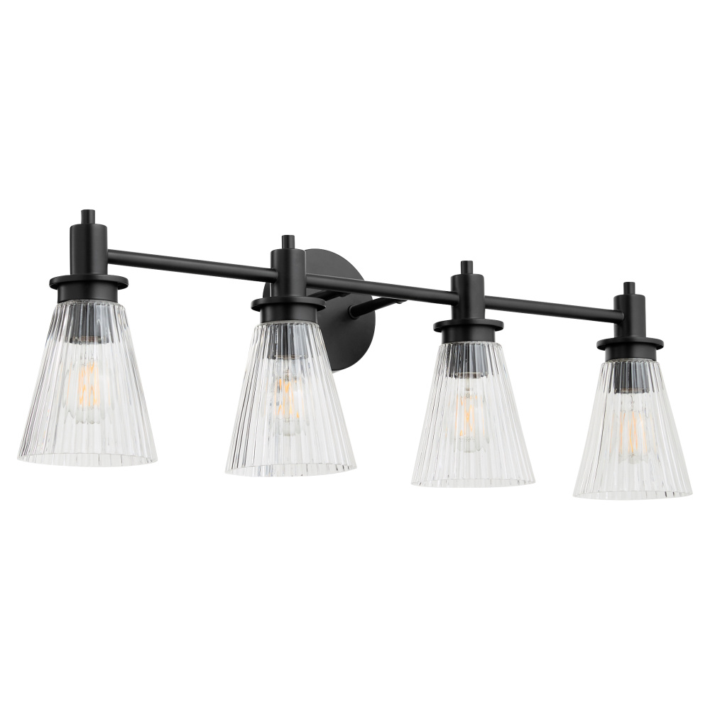 LAWTON 4 LIGHT VANITY - MATTE BLACK