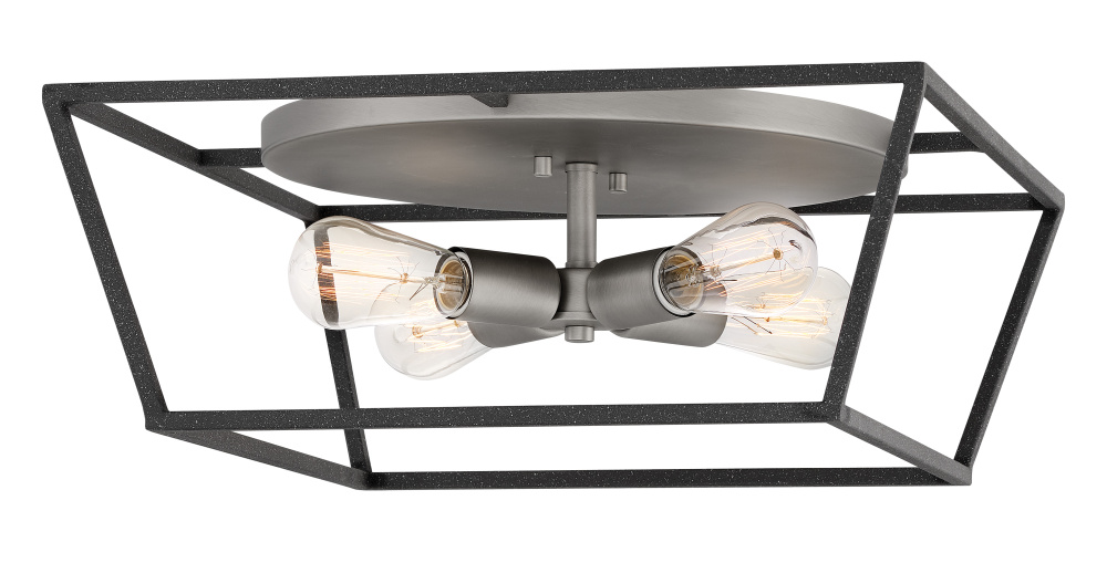 Medium Flush Mount : XXVP : Aged Zinc : Antique Nickel | All-Lite