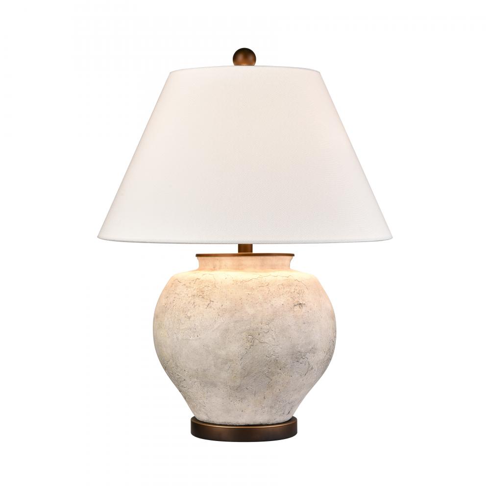 Erin 26'' High 1-Light Table Lamp - Aged White